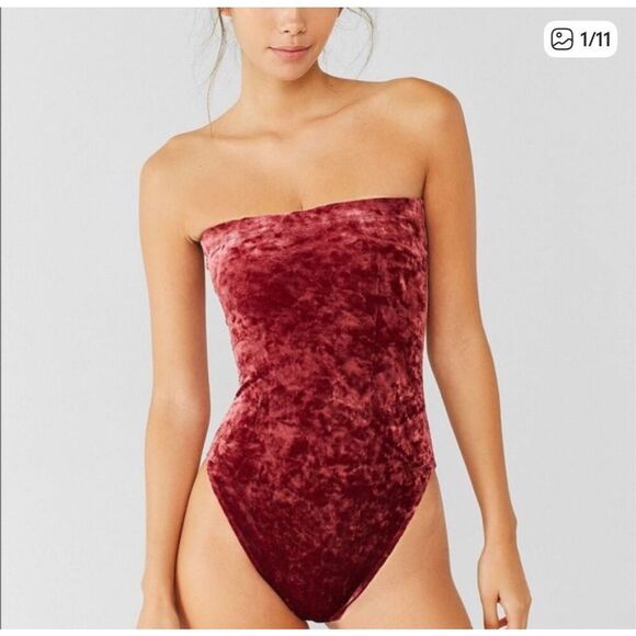 Urban Outfitters Tops - Women’s out from Under urban outfitters burgandy strapless bodysuit medium